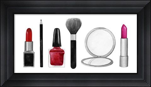 Framed Makeup Swatches II Print