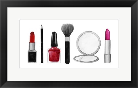 Framed Makeup Swatches II Print