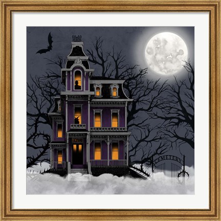 Framed Spooky Night I Print