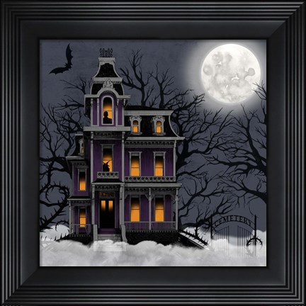 Framed Spooky Night I Print
