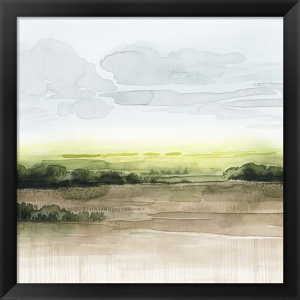 Framed Morning Bluff I Print