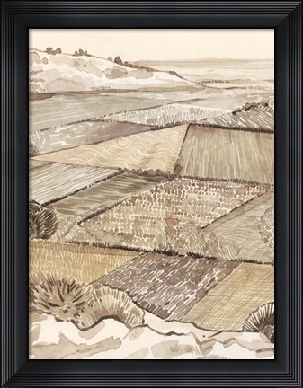 Framed Arable Land I Print