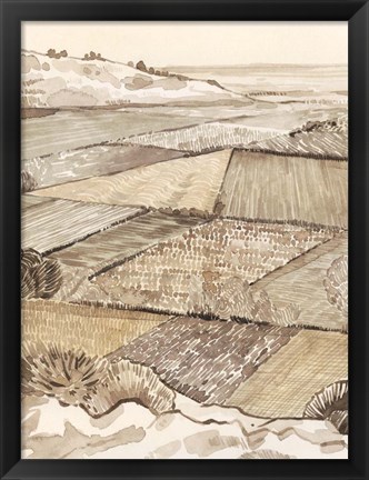 Framed Arable Land I Print