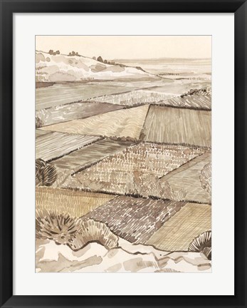 Framed Arable Land I Print