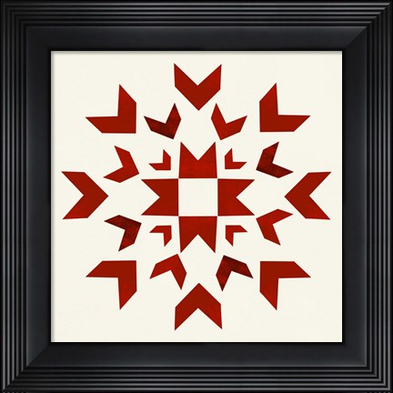 Framed Nordic Square I Print