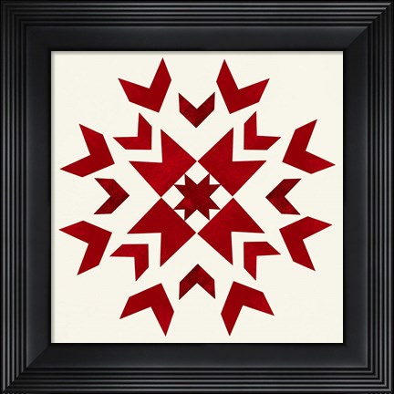 Framed Nordic Square II Print