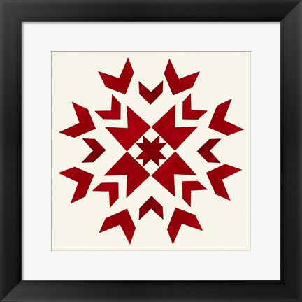 Framed Nordic Square II Print