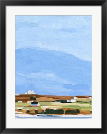 Framed Color Field Landscape II Print