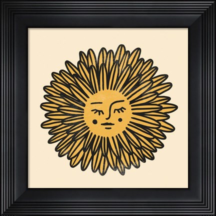 Framed Flower Face II Print