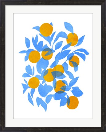 Framed Bright Tangerines II Print