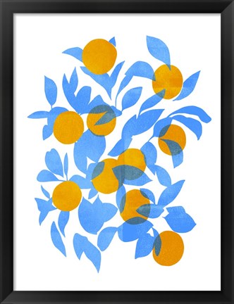 Framed Bright Tangerines II Print