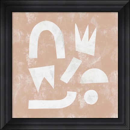 Framed Pink Ratio I Print