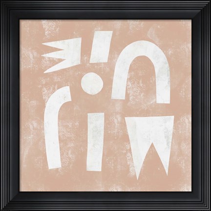 Framed Pink Ratio II Print