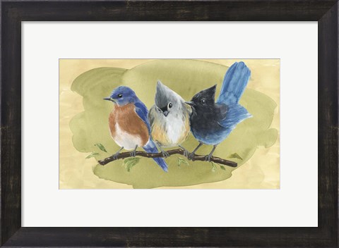 Framed Bird Perch III Print