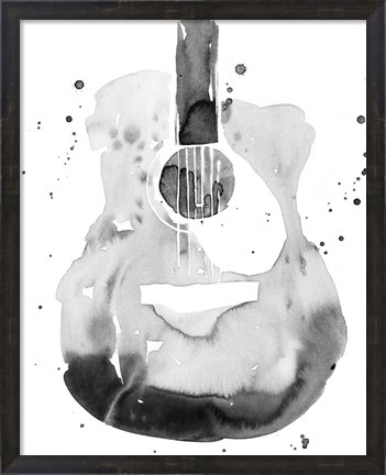 Framed Guitar Flow II Print