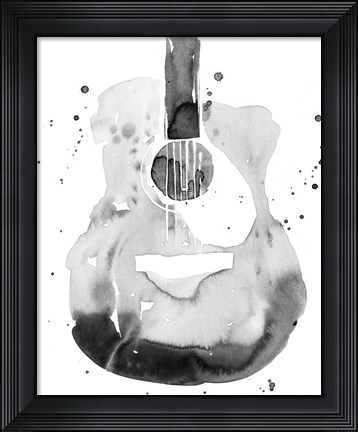 Framed Guitar Flow II Print