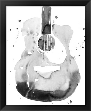 Framed Guitar Flow II Print