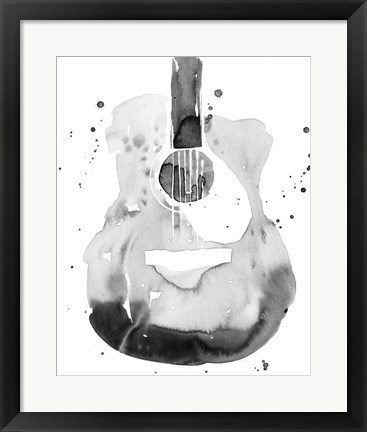 Framed Guitar Flow II Print
