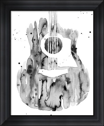 Framed Guitar Flow III Print