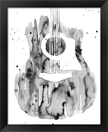 Framed Guitar Flow III Print