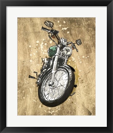 Framed Metallic Rider II Print