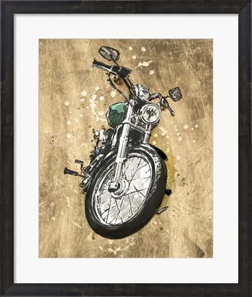 Framed Metallic Rider II Print