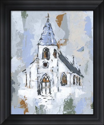 Framed Cerulean Spire II Print
