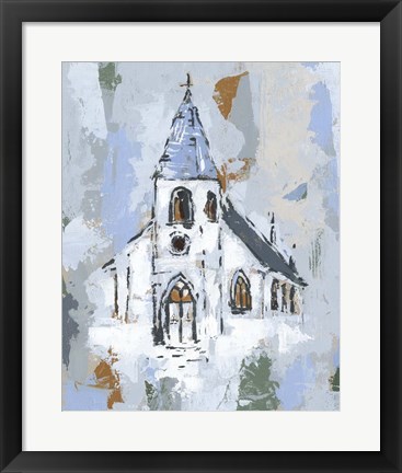 Framed Cerulean Spire II Print