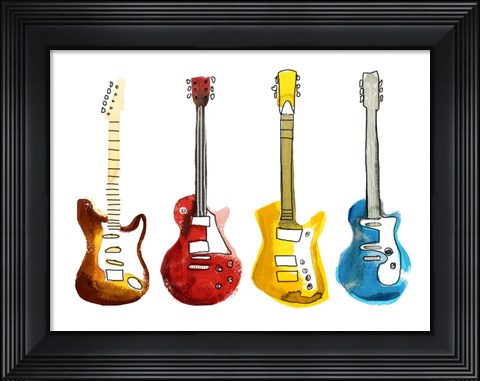 Framed String Band I Print