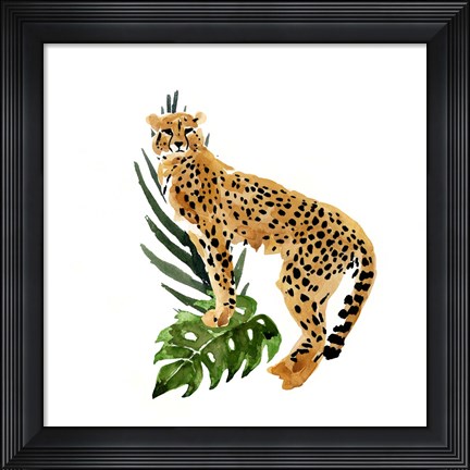 Framed Cheetah Outlook II Print