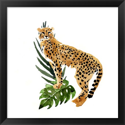 Framed Cheetah Outlook II Print