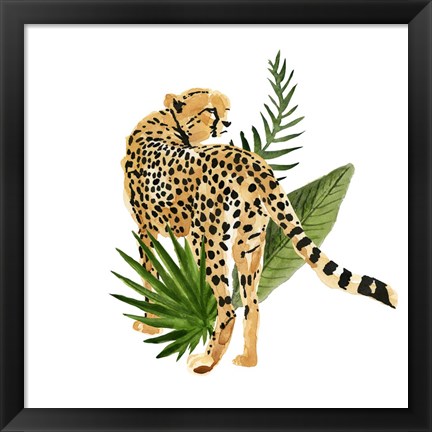 Framed Cheetah Outlook III Print