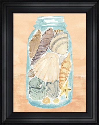 Framed Shell Collecting II Print
