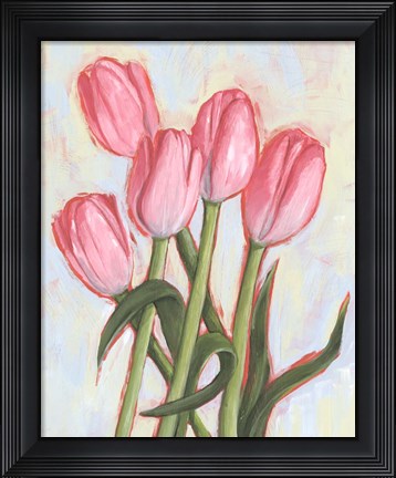 Framed Peppy Tulip I Print