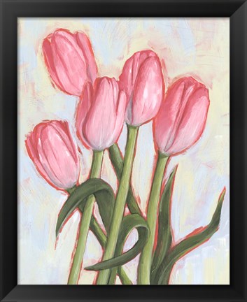Framed Peppy Tulip I Print