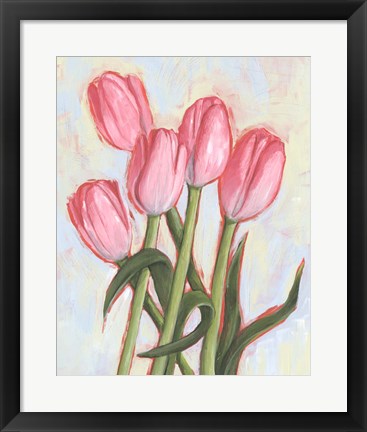 Framed Peppy Tulip I Print