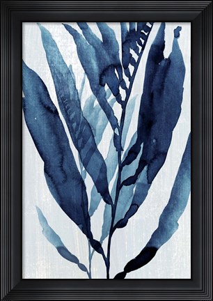 Framed Blue Drift I Print