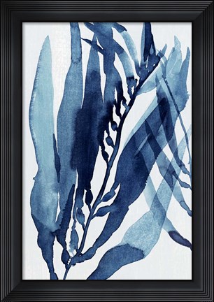 Framed Blue Drift II Print
