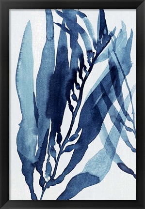 Framed Blue Drift II Print