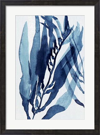 Framed Blue Drift II Print