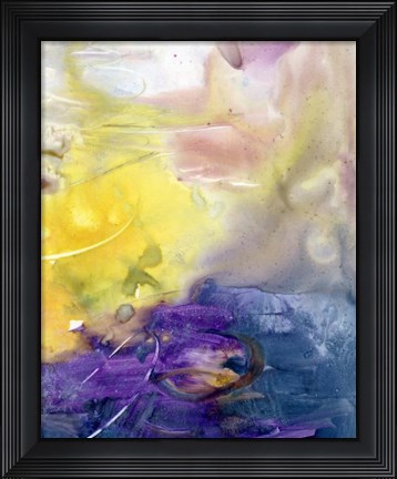 Framed Floating Colors I Print