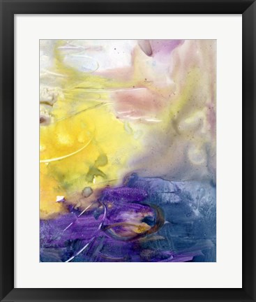 Framed Floating Colors I Print