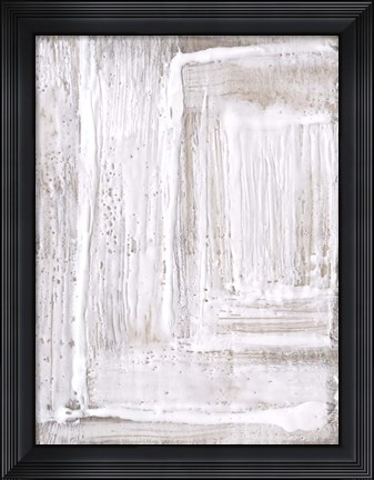 Framed Concentric White I Print