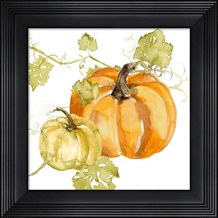Framed Watercolor Harvest I Print