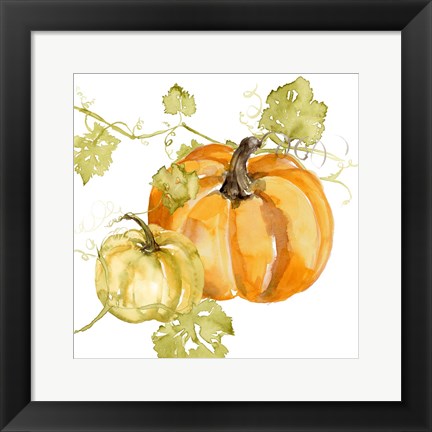 Framed Watercolor Harvest I Print