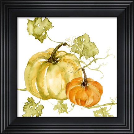 Framed Watercolor Harvest II Print