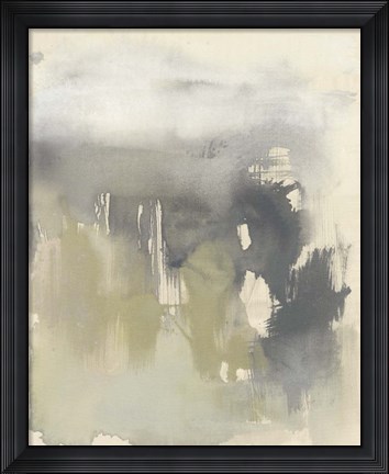 Framed Poured Neutrals I Print