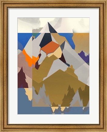 Framed Mountain Extraction I Print