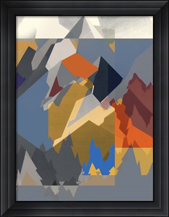 Framed Mountain Extraction II Print