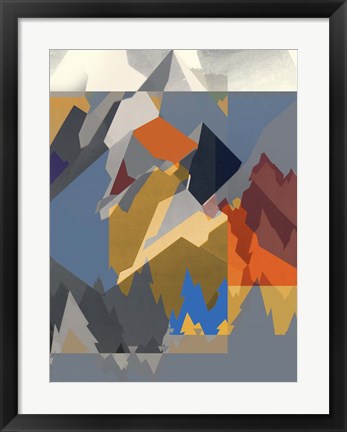 Framed Mountain Extraction II Print